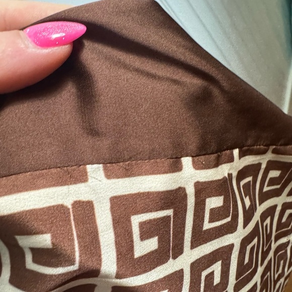 NWT Hansen & Gretel Bille Pant Geo Stamp Brown Wide Leg Size XL - Picture 8 of 16